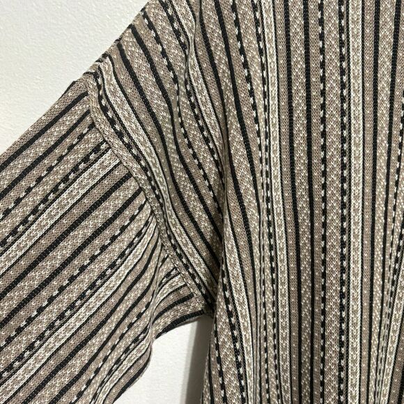 Bachrach Vintage 90's Sweater Men's Sz XL Brown Mixed Media Crewneck - Picture 4 of 5